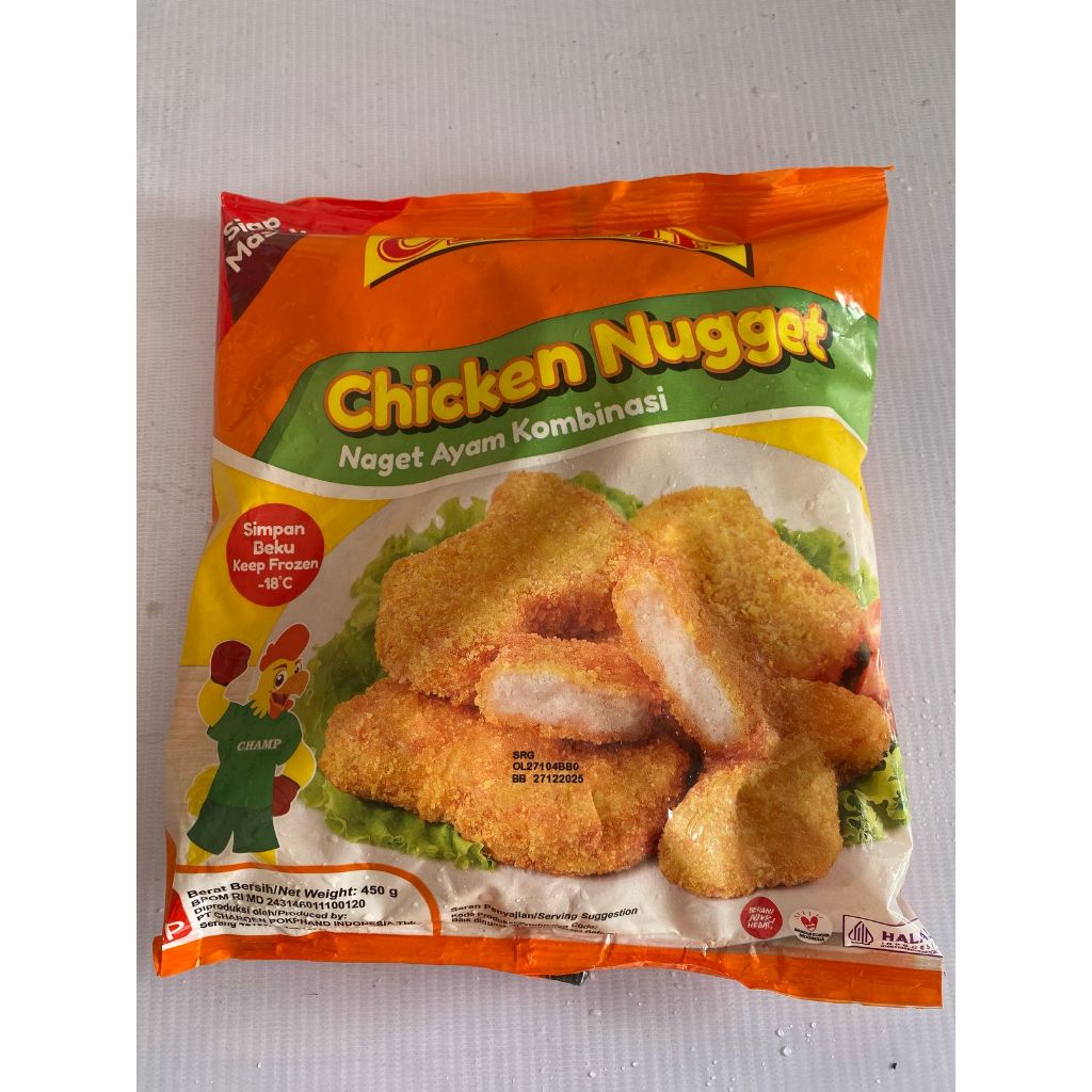 

Champ Chiken nugget Kombinasi/ Champ Crunchy Nugget 450grm