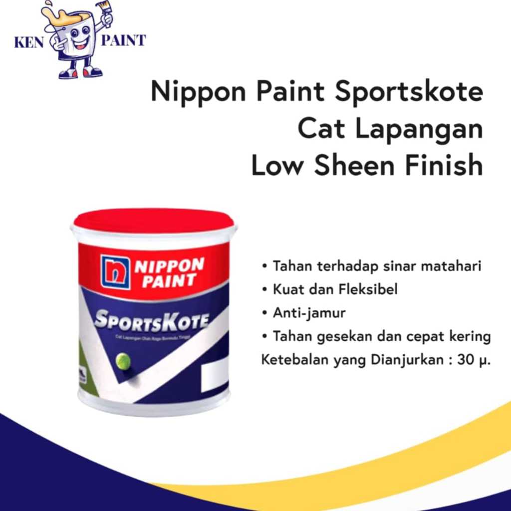 CAT LAPANGAN OLAHRAGA SPORTSKOTE NIPPON PAINT 20 KG