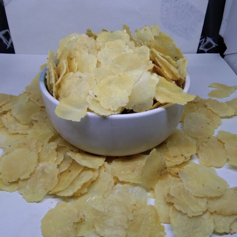 

krupuk emping melinjo asli kwalitas super ukuran kecil,sedang,besar