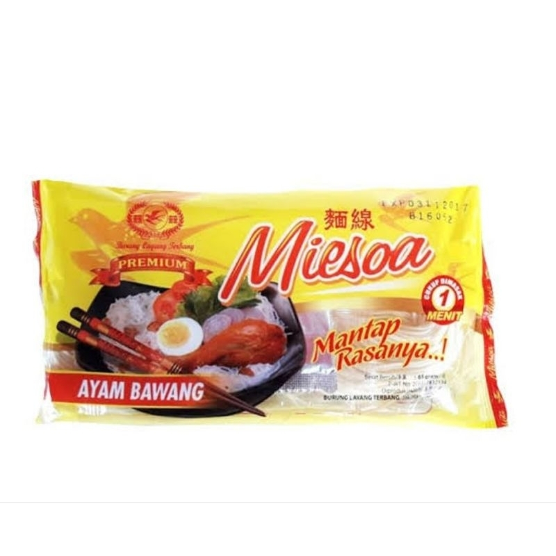 

Miesoa Mie Soa Ayam Bawang Cap Burung Layang Terbang 65 gr