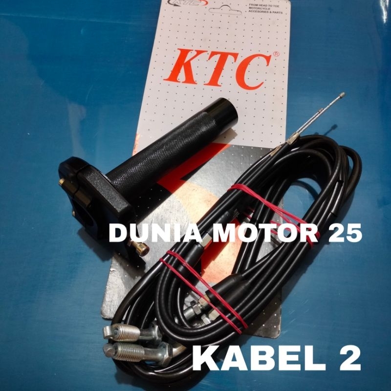 promo Gas spontan aktif original ktc racing 2 kabel slongsong gas spontan ktc 2 kabel ktc universal 