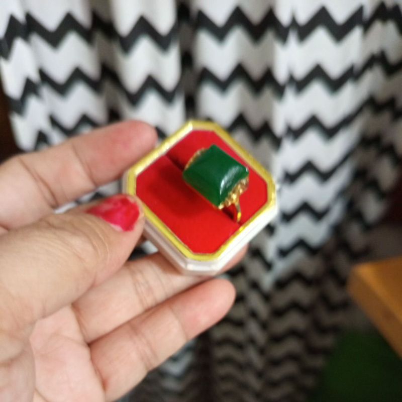 prelove cincin batu giok/cincin batu ukuran bisa disesuaikan