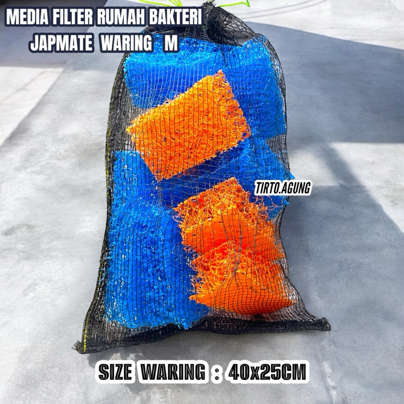 MEDIA FILTER BIO BLOCK RUMAH BAKTERI JAPMATE WARING S M AQUARIUM DAN KOLAM