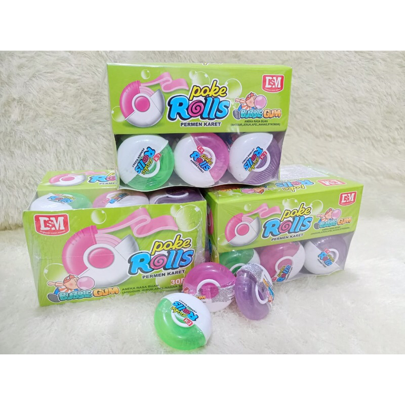 

POKE ROLLs Permen Karet 1 pack isi 30 pcs