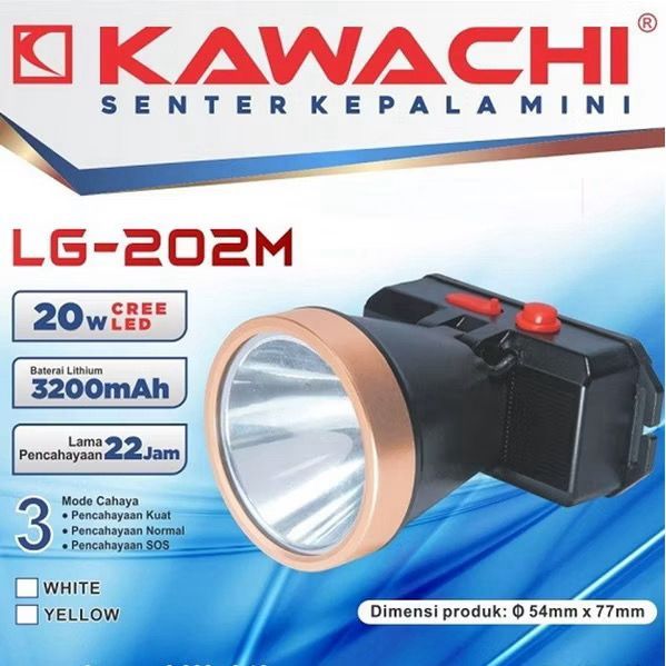 KAWACHI - Senter kepala MINI 20WATT CREE LED LG-202M
