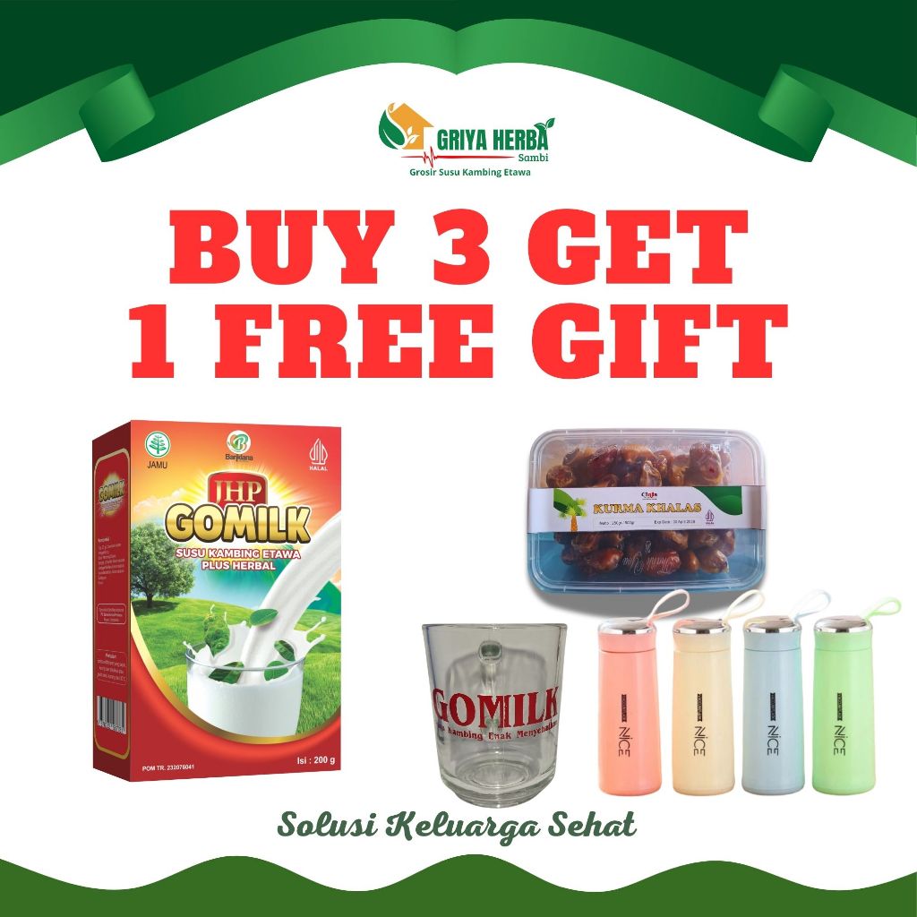 

GOMILK susu kambing etawa plus herbal original coklat strawberry