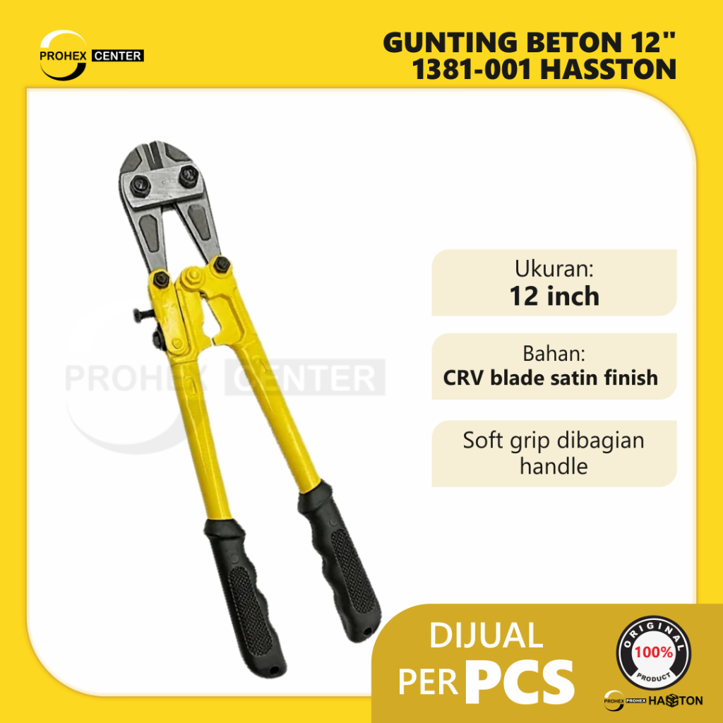 HASSTON PROHEX 1381-001 Gunting Beton 12 inch