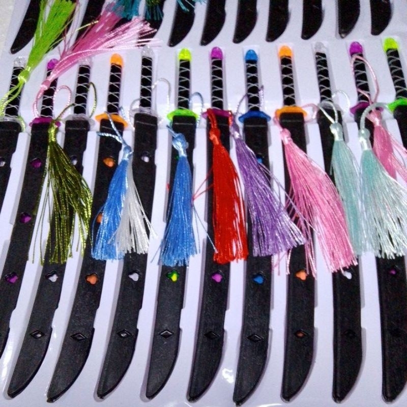 mainan pedang samurai warna+tali 22cm  / mainan katana / pedang pedangan anak / mainan anak murah