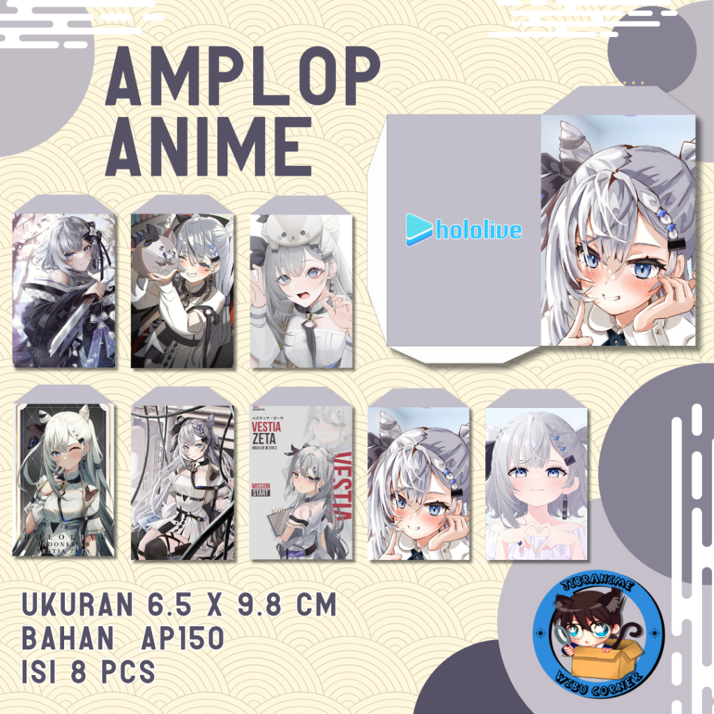 

AMPLOP LEBARAN ANIME VESTIA ZETA