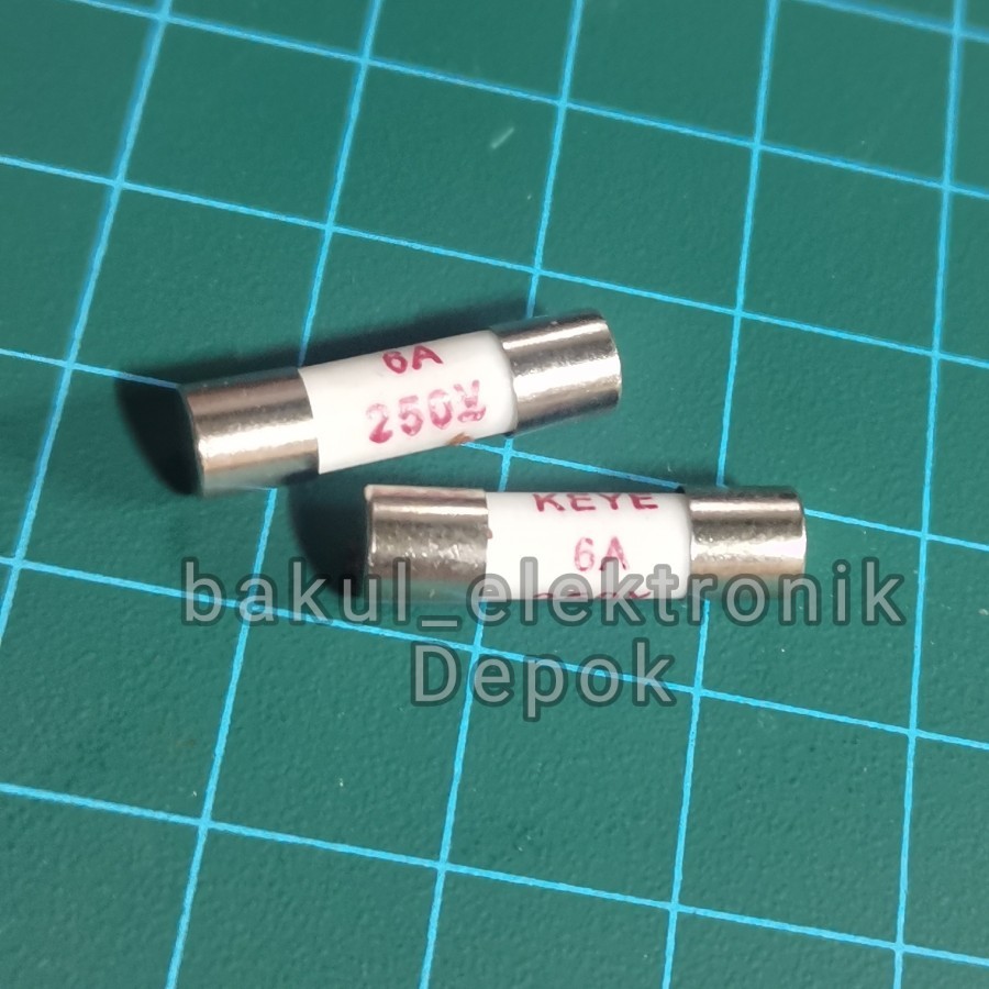 fuse sikring 20x5 CERAMIC 6a 250v