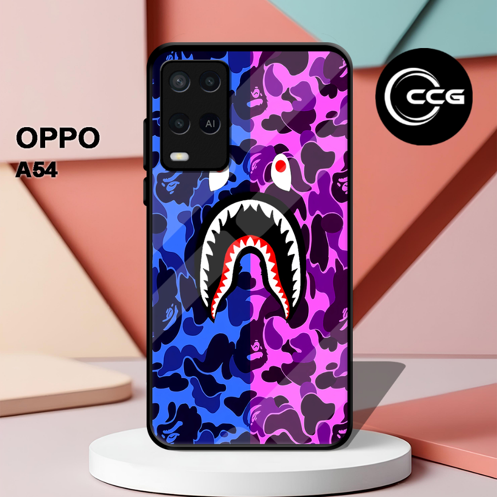 ( LV 20 ) Casing Case Sofcase Glossy Untuk hp Oppo A54 l Motif Anime l Abstrak l Cute l Lucu l Kesin