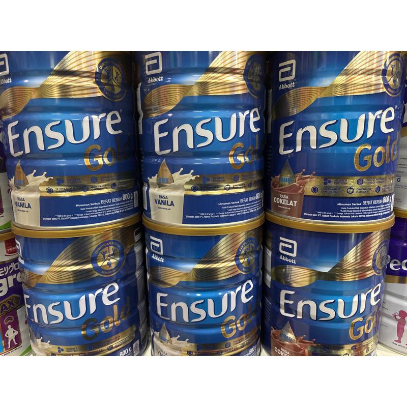 

Ensure Gold dengan HMB dan triple protein 800gr