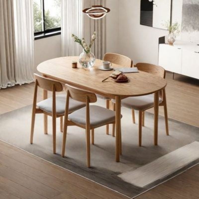 set meja makan minimalis | 4 kursi mewah aesthetic