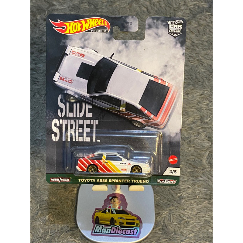 Hotwheels Slide Street Toyota AE 86 Sprinter Trueno