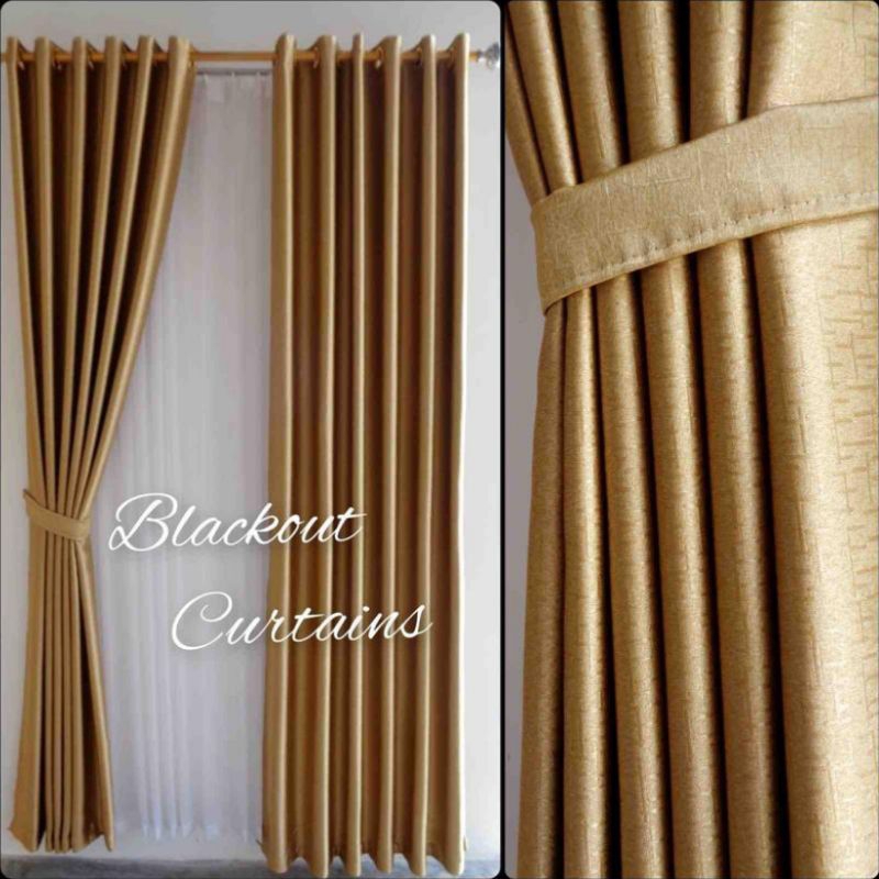 Gorden Blackout Import Polos Premium Tebal Lembut Hordeng Pintu Jendela Minimalis