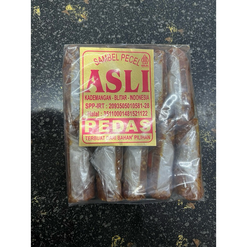 

sambal pecel asli blitar pedas isi 10