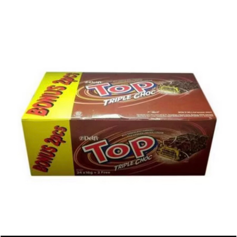 

Delfi Wafer Top Triple Choc 24 pcs x 9g + 2 free