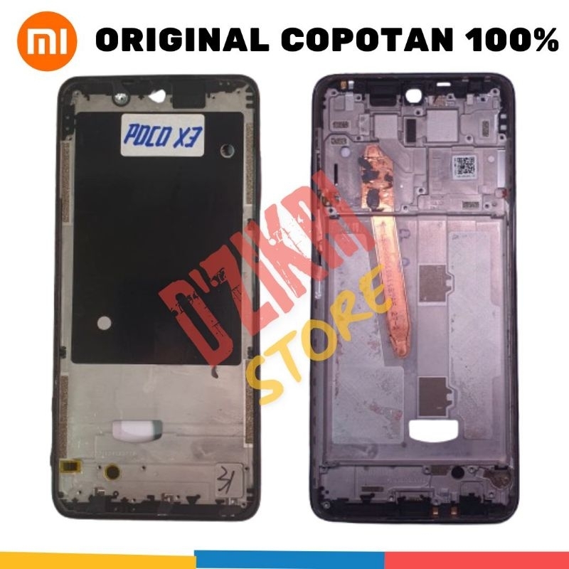 FRAME TULANGAN LCD XIAOMI POCO X3 PRO X3 NFC ORIGINAL COPOTAN