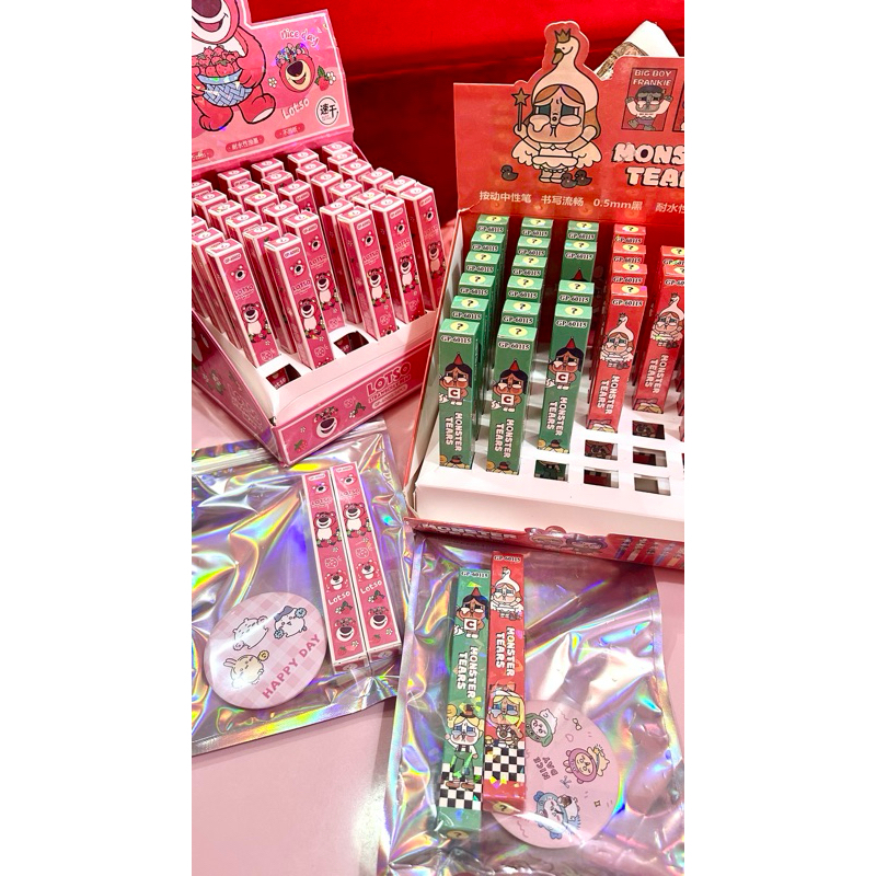 

ATK (Pulpen Karakter Monster Tears dan Lotso / Pulpen Gel / Pulpen Tinta Hitam / Pulpen Karakter