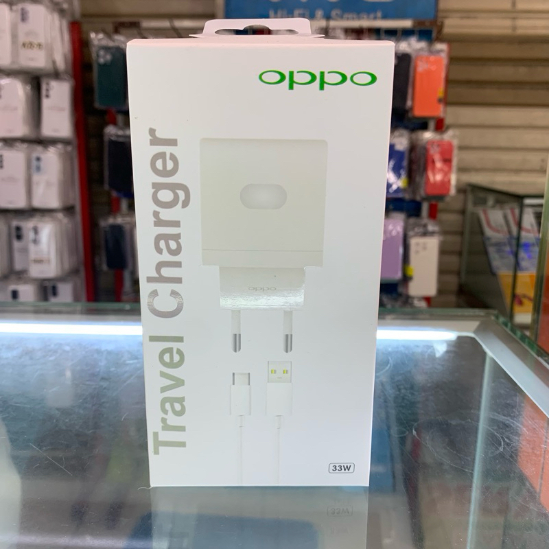 travel charger oppo 33 watt original(super vooc)