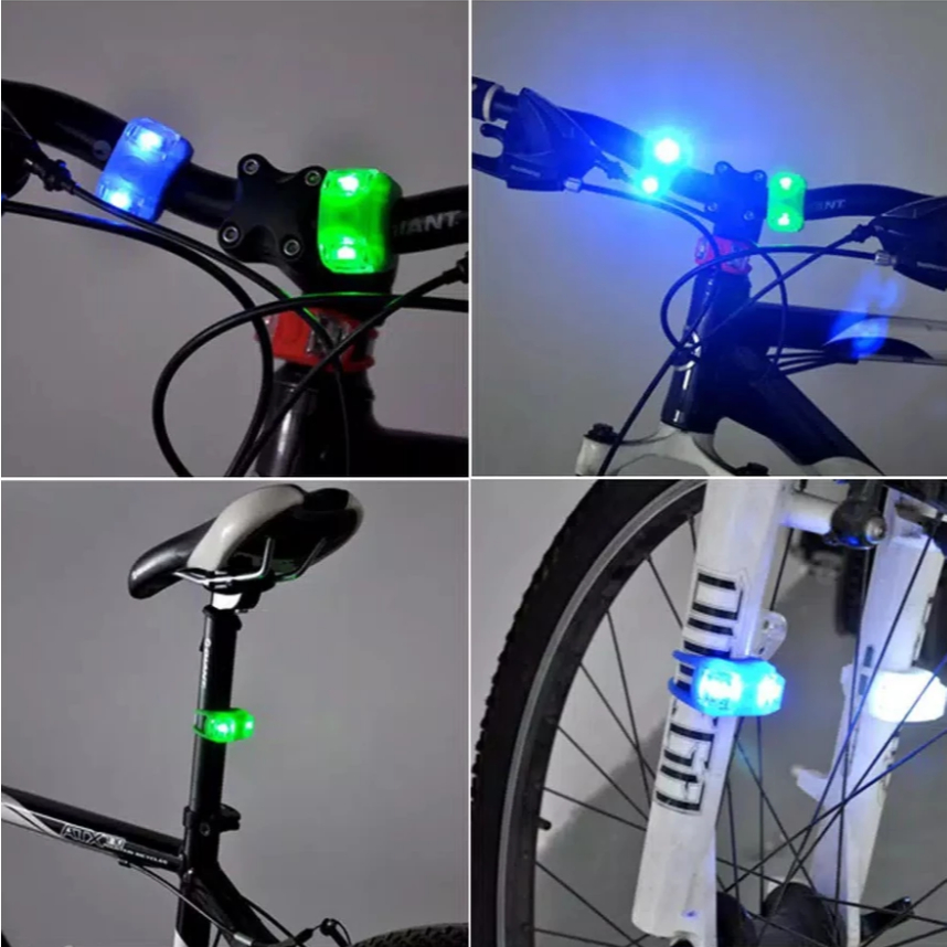 LAMPU SEPEDA LED STOROBO MINI LAMPU SPEDA BMX SEPEDA ANAK DEPAN BELAKANG KEDIP AKSESORIS CAHAYA LAMP