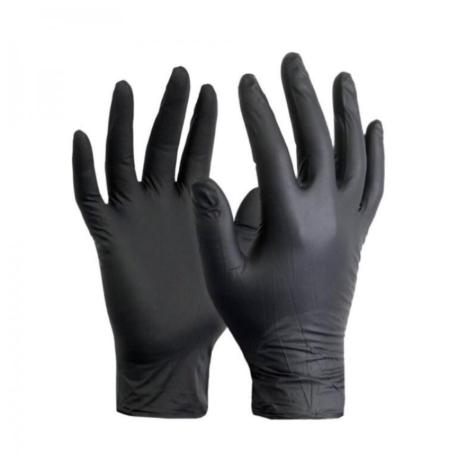 Sarung tangan NITRILE handscoon HITAM glove/ sarung tangan karet 1 box / handscoon /gloves / latex /