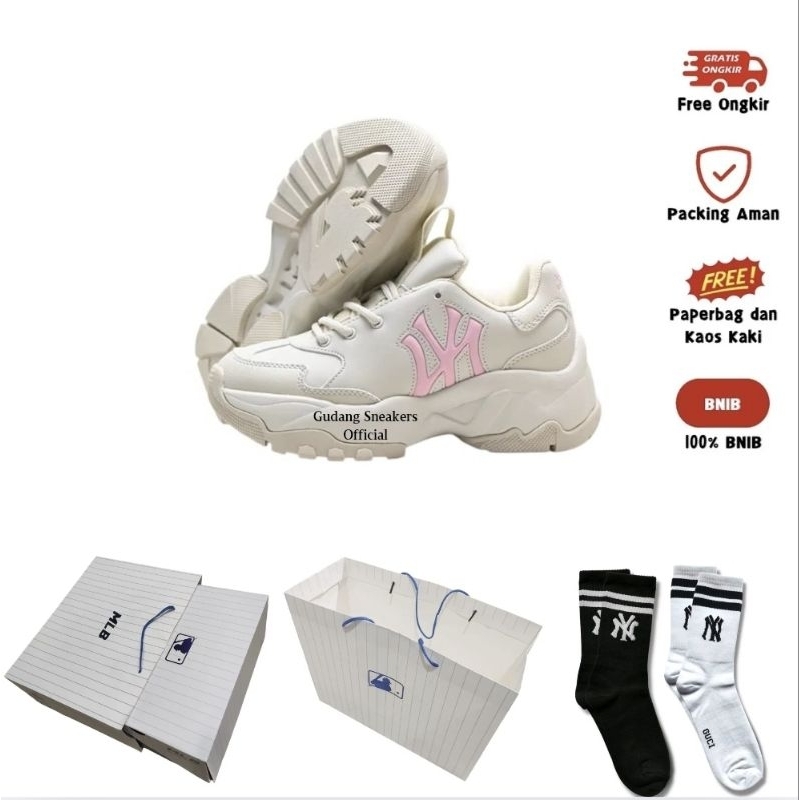 MLB BigBall Chunky NY Yankees Window Cream Pink Original