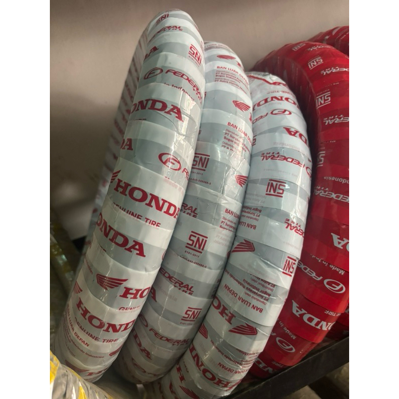 ban depan (non tubles)AHM HONDA KVB FEDERAL 80/90-14 Original pabrik motor Beat,Scoopy,Vario