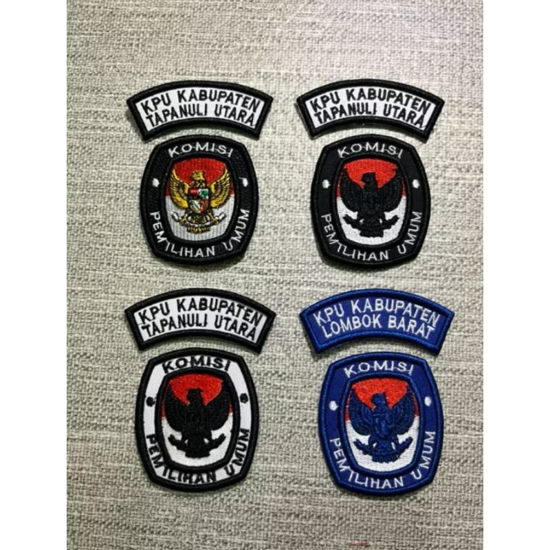 Bordiran Timbul KPU Rapi | Bordir komputer Rapi Timbul Logo