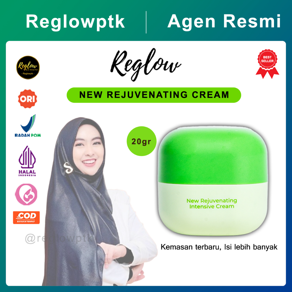 REGLOW REJUVENATING INTENSIVE CREAM Reglow Skincare Original by dr Shindy Putri Crem Siang Reglow Kr