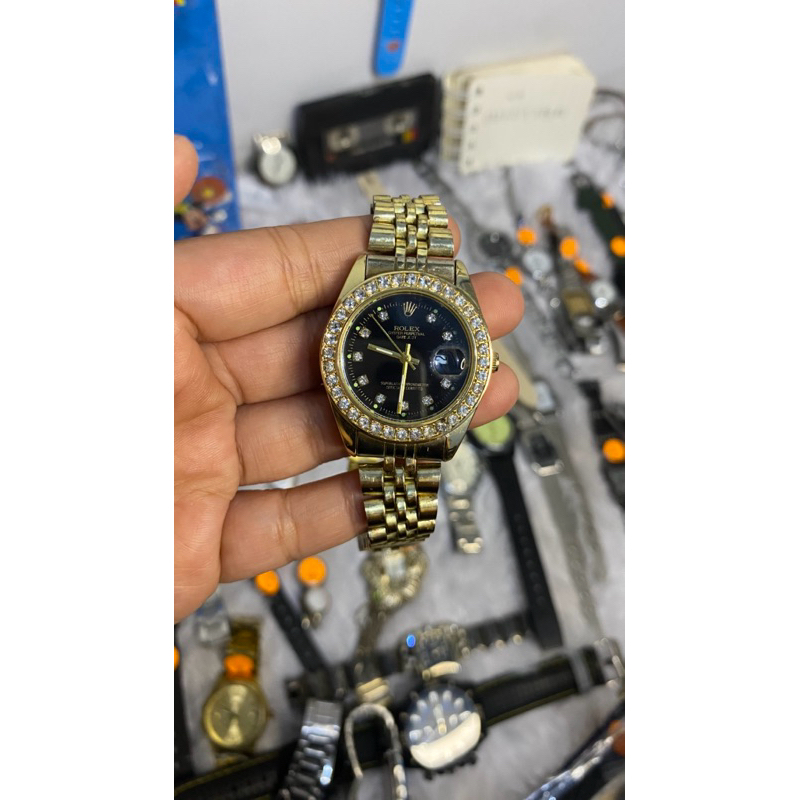 Jam Tangan Preloved Vintage Klasik Rolex Tanggal