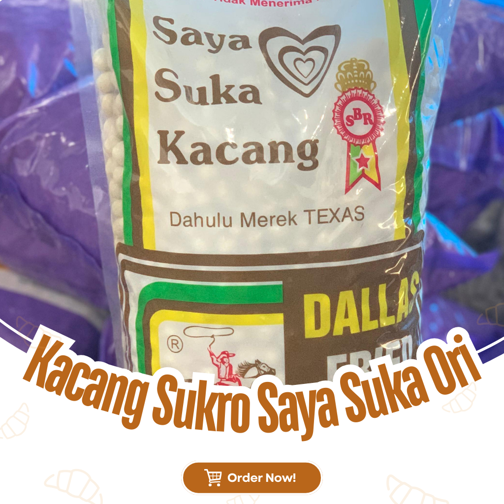 

KACANG SUKRO SAYA SUKA DALLAS ORI 1 BAL 4KG