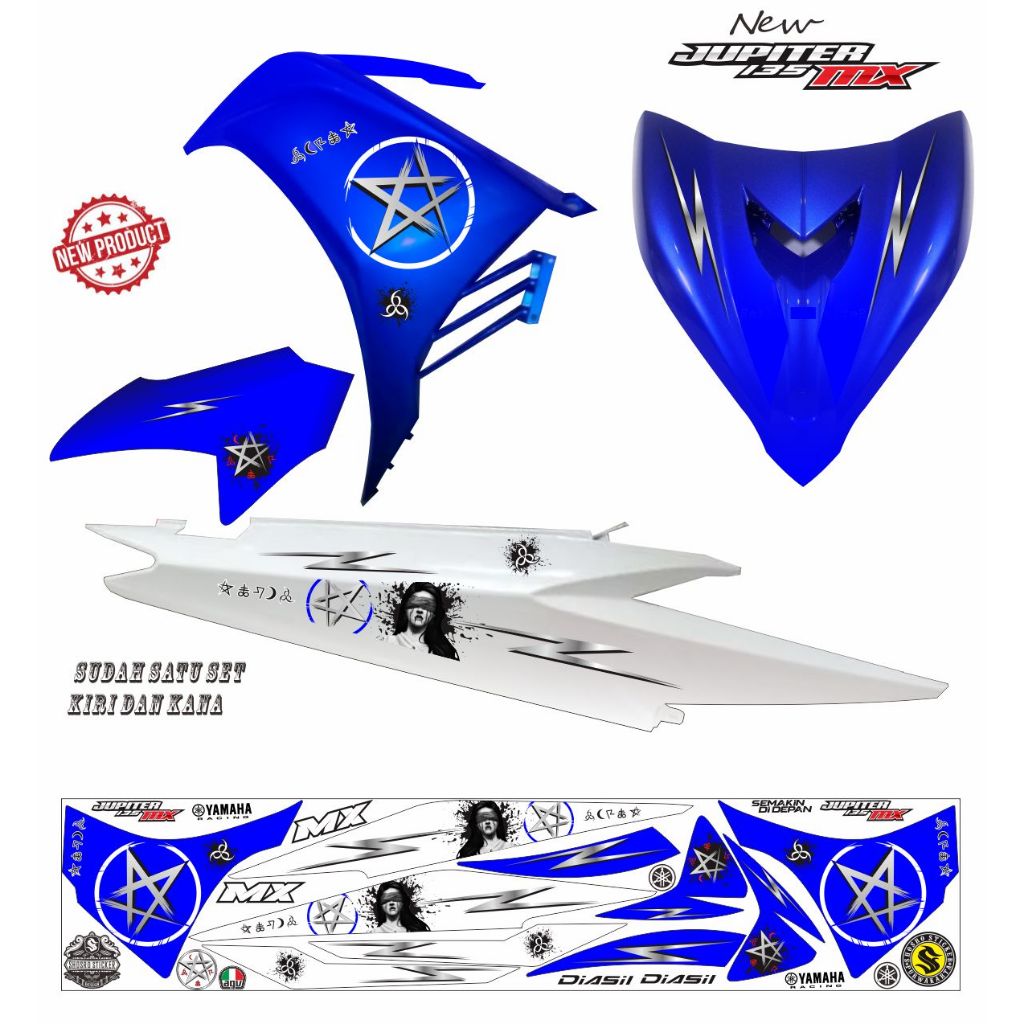 STRIPING STIKER KEREN MOTOR JUPITER MX NEW 135