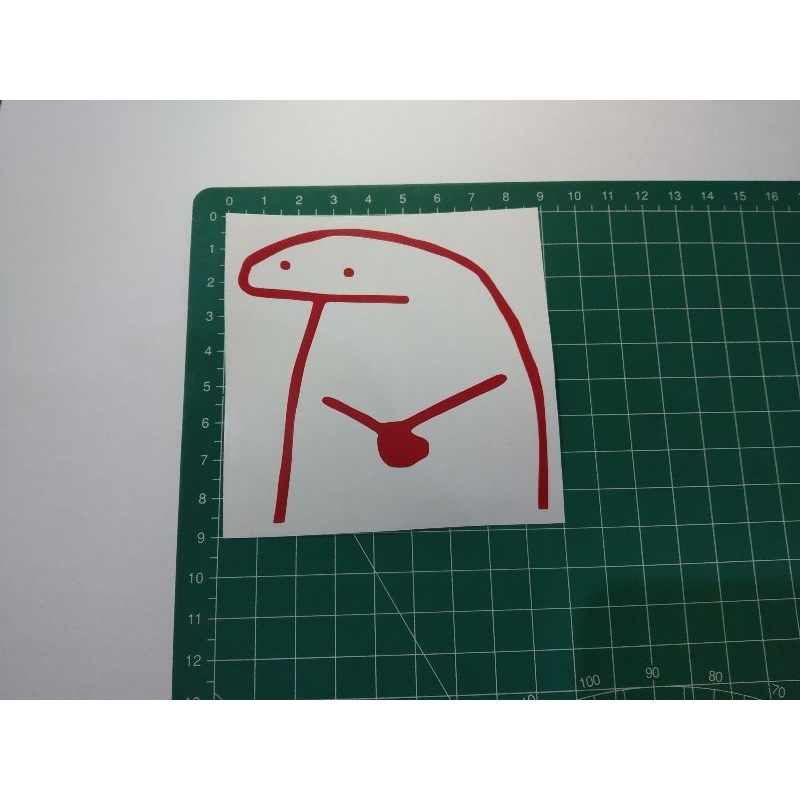 

stiker cutting flork meme