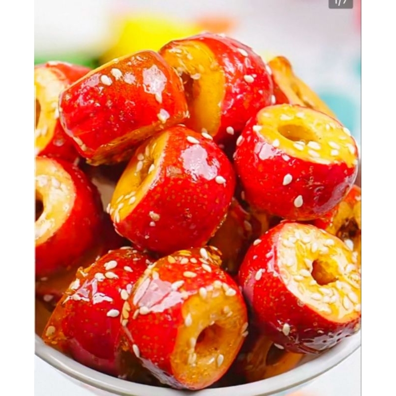 

Hawthorn 100gr | Tanghulu | manisan Howthorn dg coting gula wijen