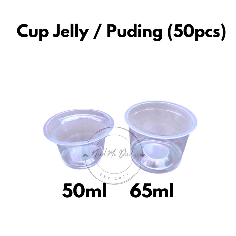 Cup Jelly Pudding 50ml 65ml | Cup Plastik Ice Cream Agar-agar