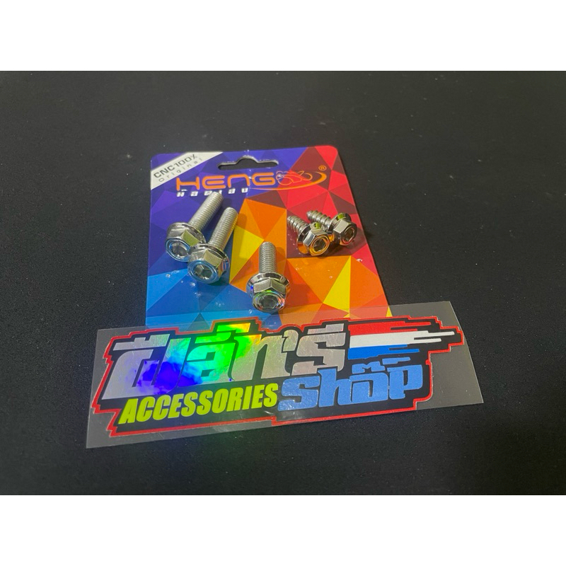 baut probolt stainless 2kunci cover tutup kipas beat scoopy FI original heng thailand harga 1set isi