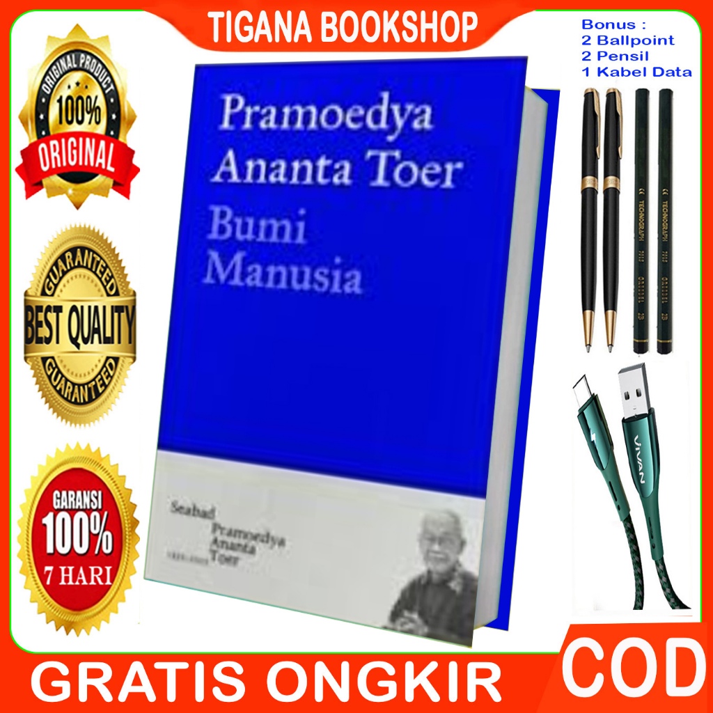 Bumi Manusia - Pramoedya Ananta Toer - Original - Cover 100 Tahun Pramoedya Ananta Toer