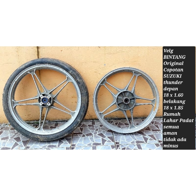 Velg Bintang Original Copotan unit Suzuki Thunder ring 18 lecet pemakaian semua aman