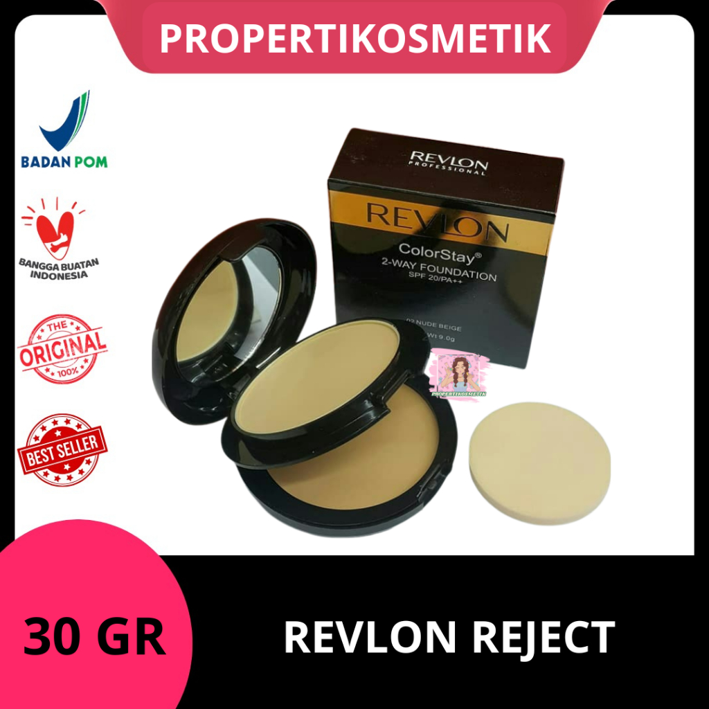 REVLON REJECT (BEDAK KERING PECAH) BEDAK BASAH BAGUS + SPONS BEDAK BASAH GLOWING TAHAN LAMA ANTI AIR