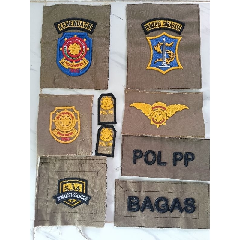 BORDIR POL PP TIMBUL, BORDIR EMBLEM POL PP 3D