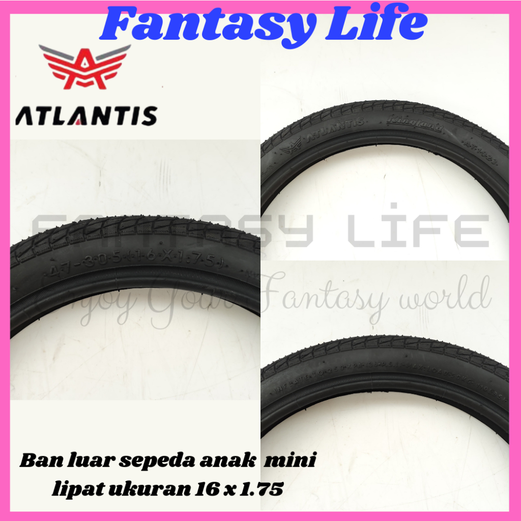 RB Fantasy Ban luar Atlantis 16 x 1.75 sepeda anak mini lipat