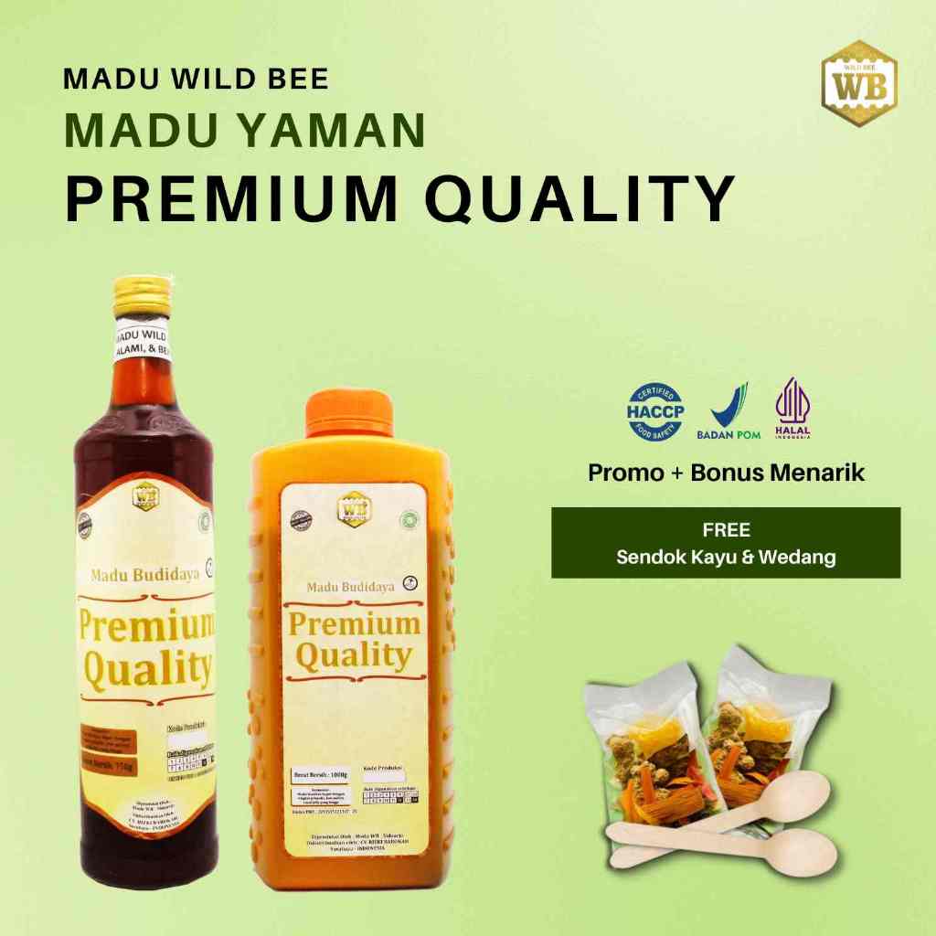 

Madu Wild Bee - Madu Yaman Premium Quality 750gr & 1000gr Lebah Apis Mellifera