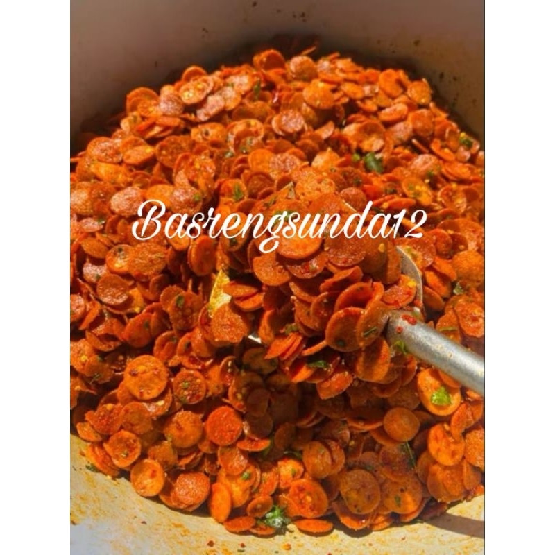 

SOSIS GORENG / SEBLAK SOSRENG PEDAS JERUK 250GRAM