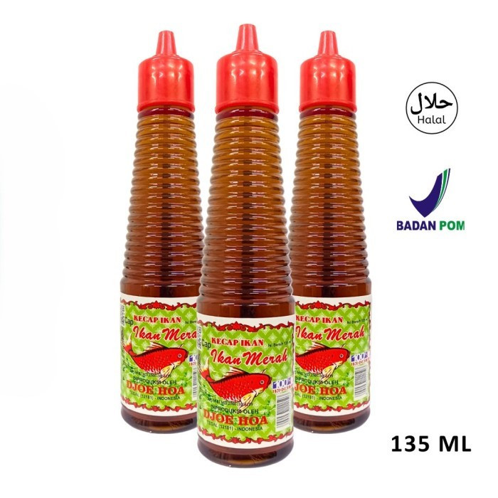 

Kecap Ikan Cap Ikan Merah Halal Djoe Hoa / Joe Hoa 135ml