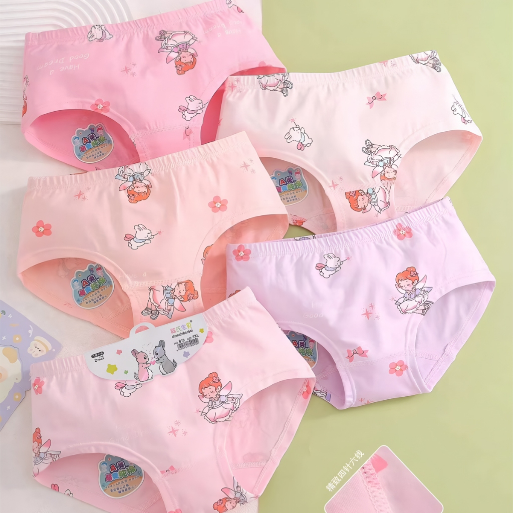 OK Celana Dalam Anak Perempuan 12 Pcs Celana Dalam Anak Cewek 2-12Tahun CD Anak Perempuan 1 Lusin