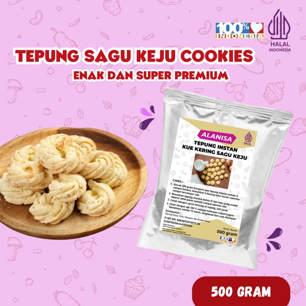 

TEPUNG KUE KERING SAGU KEJU 500GR PRAKTIS!!