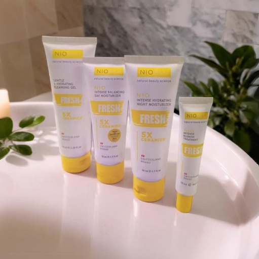 JAFRA NIOBLU Fresh cleanser, day cream, night cream blemish exp 2027