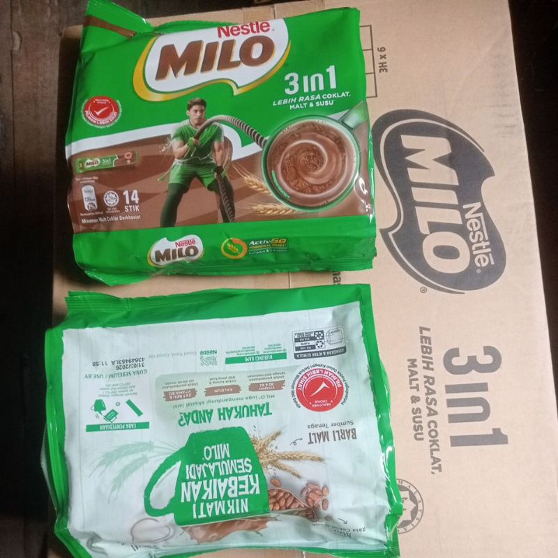 

milo 3in1 ORI Malaysia 14 stik