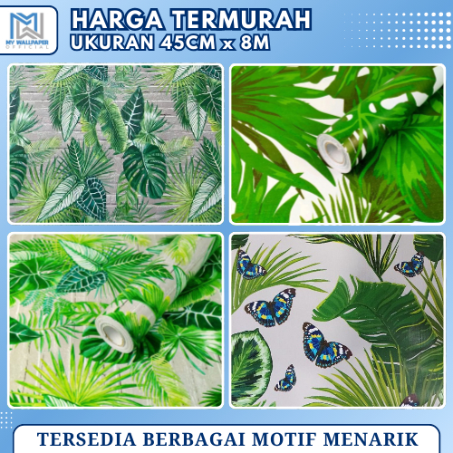 MY WALLPAPER OFFICIAL - Wallpaper Dinding Ruang Tamu Motif Daun Wallpaper Dinding Ruang Tamu Daun Hi